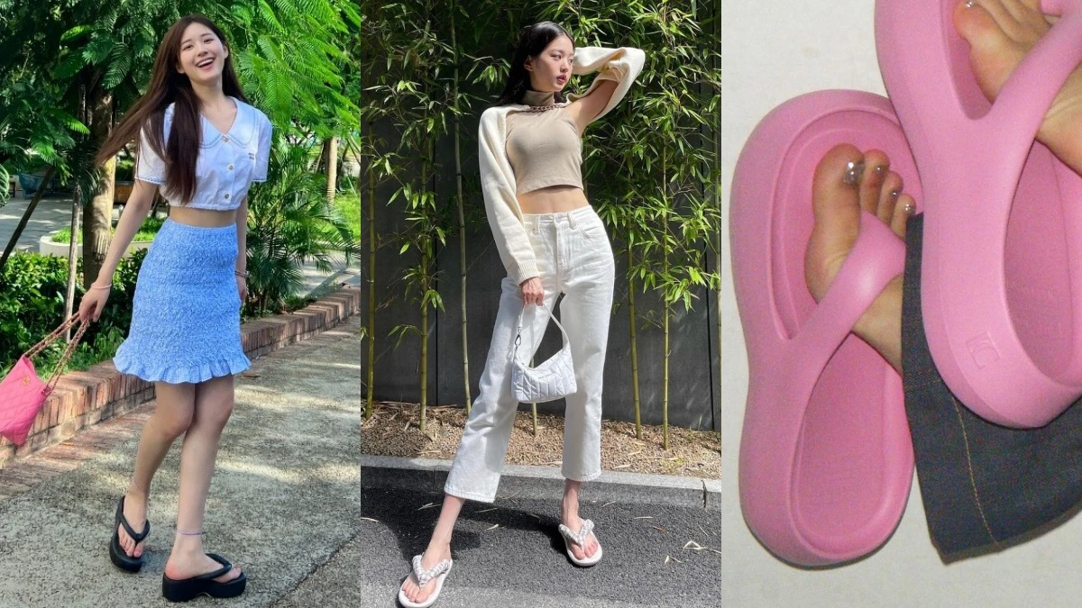 5個爆紅人字拖品牌推薦!趙露思包色MELISSA,Jisoo、張員瑛搶著穿上胖胖雲朵拖!