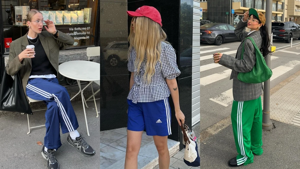 2024年的時髦需要這三條線!adidas復古三線褲熱潮襲來,10種穿搭公式輕鬆跟上